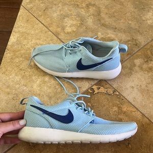 blue nike sneakers